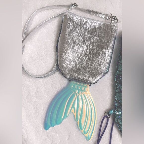 Mermaid Sequin Drawstring Bag & Crossbody Bag - Picture 6 of 9